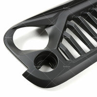 Black Front Gladiator Grille Vander Grill For Jeep Wrangler JK Unlimited 2007-18