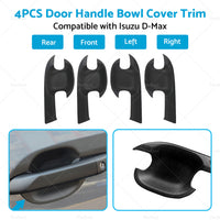 Matte Black Exterior Door Handle Cover Trim Suitable For Isuzu D-Max Dmax 21-22