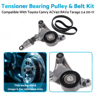 compare product Tensioner Pulley & Belt Kit Suitable for Toyota Camry 2.4L