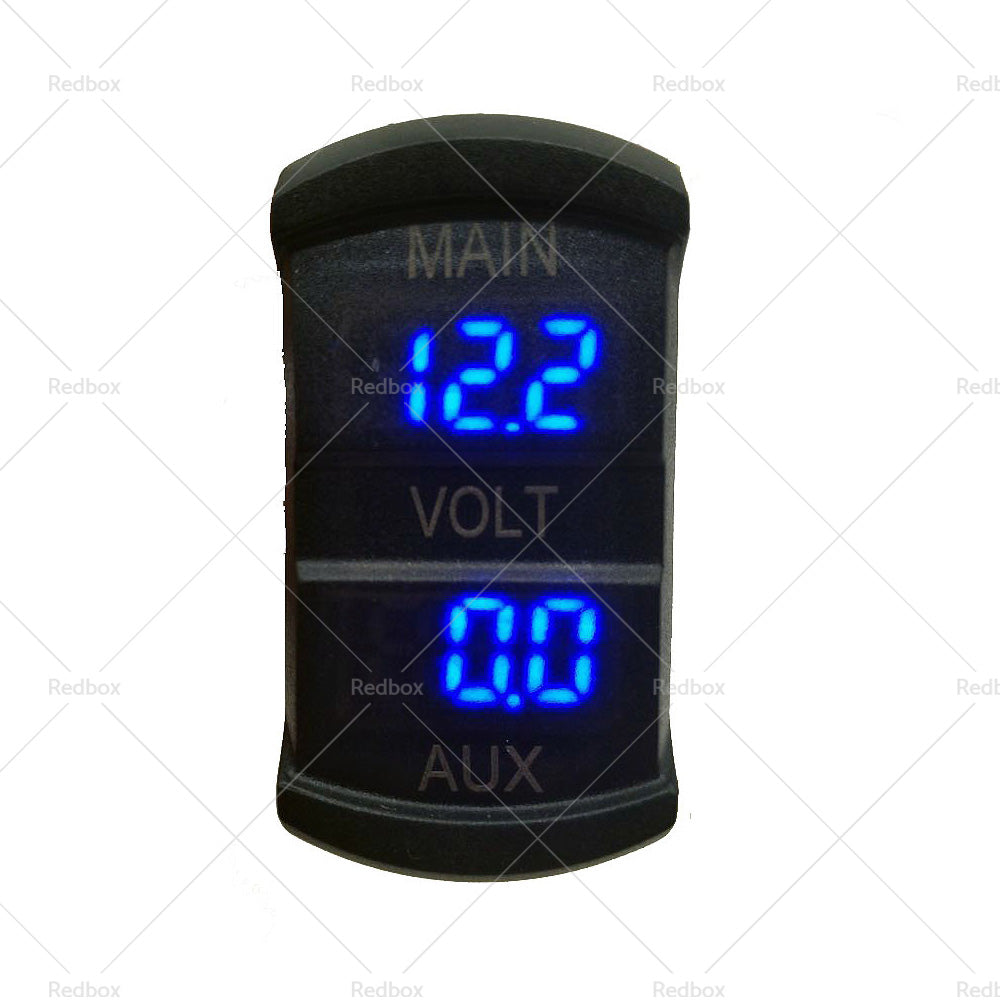 12V-24V Dual Voltmeter Battery Monitor LED Digital Car Boat Voltage Marine Gauge