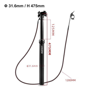 compare product 1 Set Bike MTB Dropper Seat Post Internal/External Cable Routing 30. 9/31. 6mm