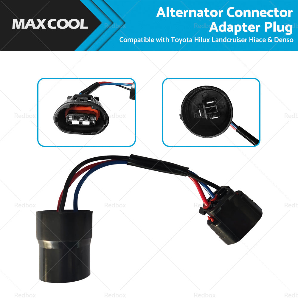 Alternator Connector Adapter Plug Suitable for Toyota Hilux Landcruiser Hiace