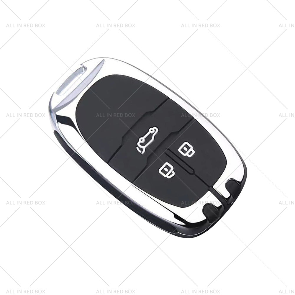 Zinc Alloy Remote Key Fob Case Cover Shell Suitable For LDV D90 3buttons Silver