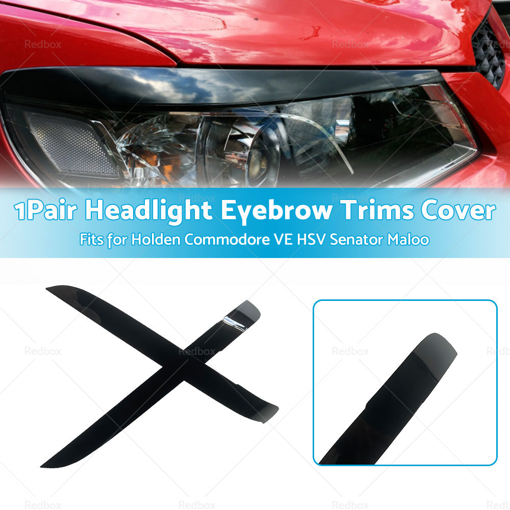 Head Light Eyelids Eyebrows Lid Black For Holden VE Commodore SS SSV SV6