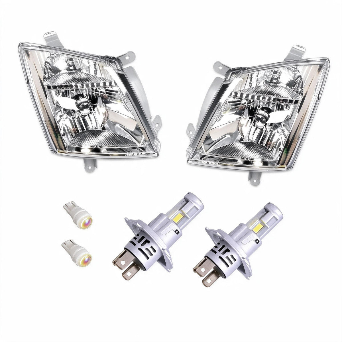 Head Light Assembly No Projector RHD LED Globes Suitable for Holden Rodeo Isuzu - BD1