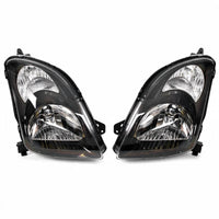 Head Light Assembly Black Pair Suitable for Suzuki Swift Sport RS416 2005-2011 - ZT2