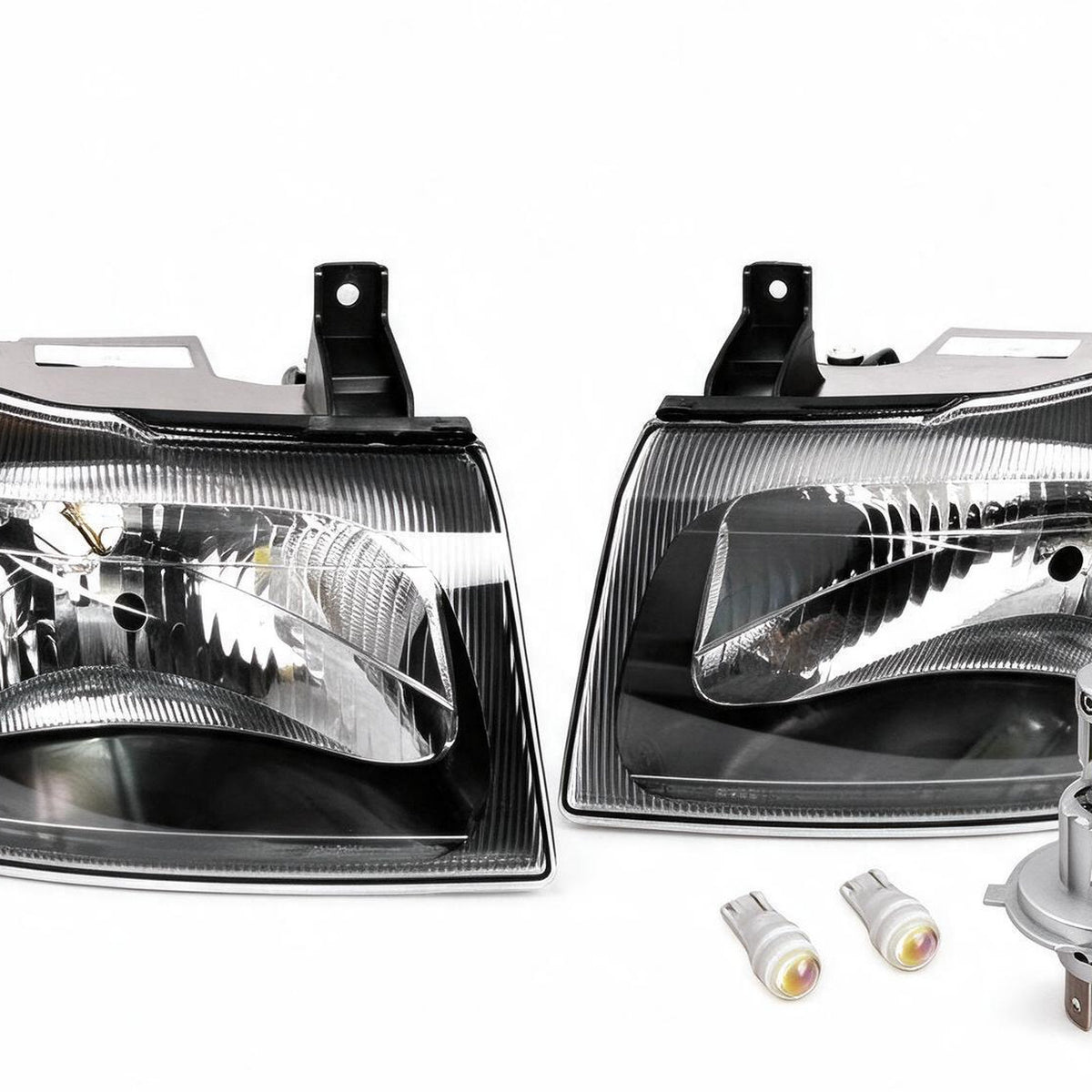 Head Light Assembly LHD Manual Adjust LED H4 Pair Suitable for Ford Transit VH - XQ1