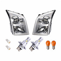 Headlight Assembly LHD with LED Globes Set Suitable for Ford Transit 2014-2023 - BD1