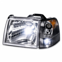 Head Light + Corner Light Set LH RH LED H4 Suitable for Ford Courier Ute PG PH - BD2