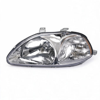 compare product Head Light Assembly Chrome with LED H4 Globes Suitable for Honda Civic 1984-2000