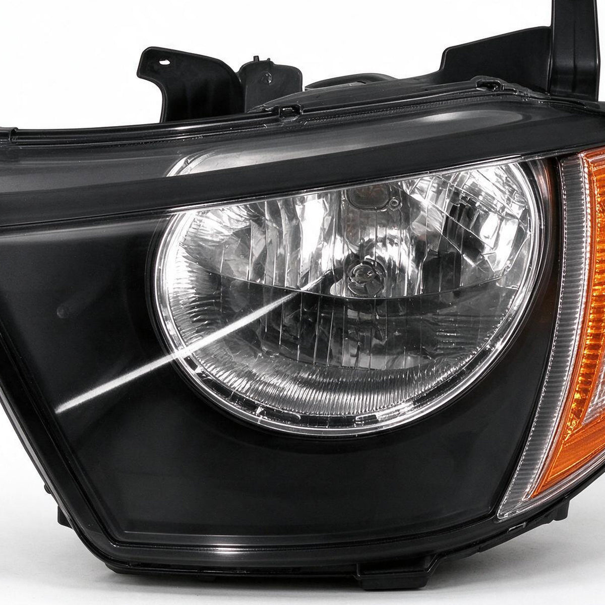 Head Light Round Reflector Amber Indicator LED Globes Suitable for Mitsubishi - XQ1