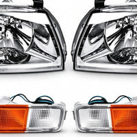 Head Light Big and Bar Lamp AM Set of 4 Suitable for Mitsubishi Triton 2006-2015 - XQ1