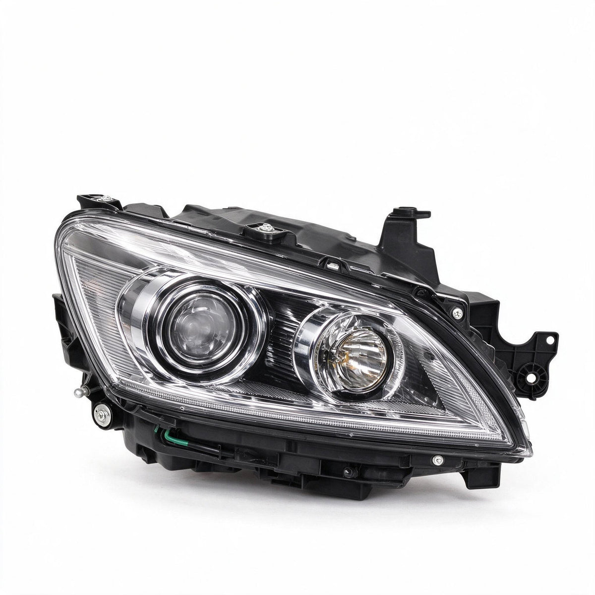 Headlight Assembly Chrome with LED Globes Suitable for Mitsubishi Lancer CH - ZT2
