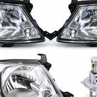 Head Light Assembly with H4 LED Globes Suitable for Toyota Hilux 1997-2005 - XQ1