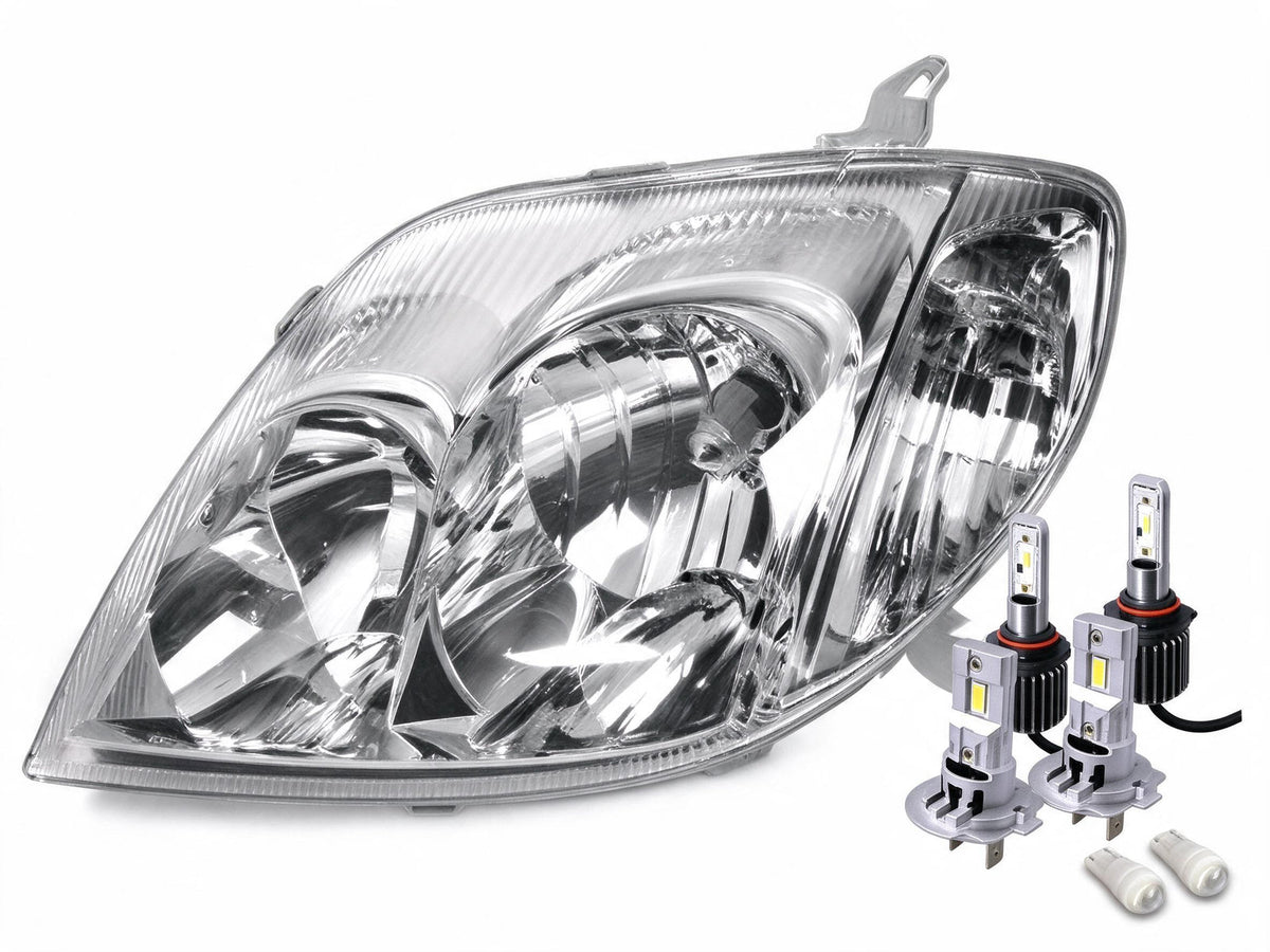 Head Light Assembly Set with LED Globes Suitable for Toyota Corolla Sedan Wagon - BD2