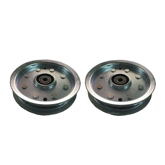 2 X Flat Idler Pulley For Cub Cadet  and  MTd Ride on Mowers 756-04129 , 753-08171