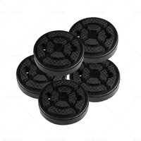 5Pcs Universal Round Rubber Arm Pad Lift Pad For Auto Lift Car Truck Hoist Black