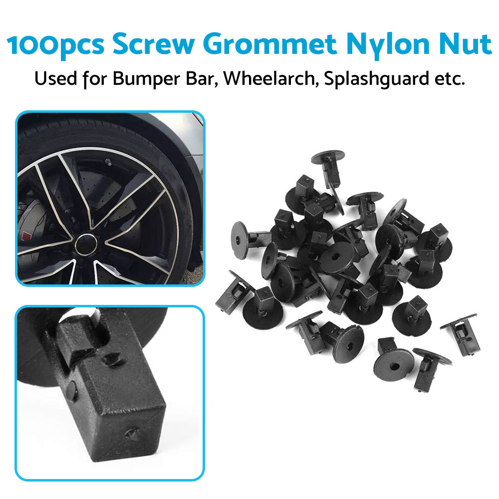 Screw Grommet Trim Clip Wheelarch Inner Guard Bumper Nut Suitable For Toyota