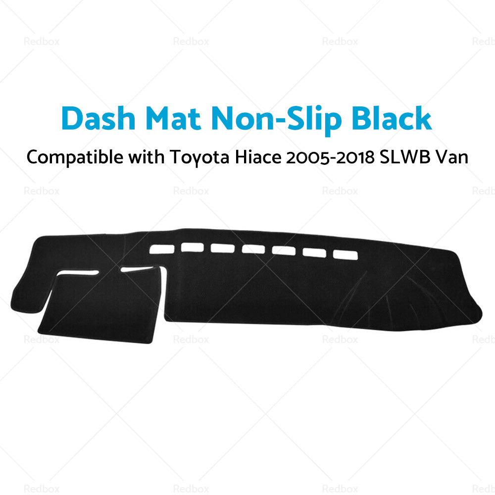 Dash Mat  Suitable For Toyota Hiace 2005-2018 SLWB Van Dashboard Cover Non-Slip