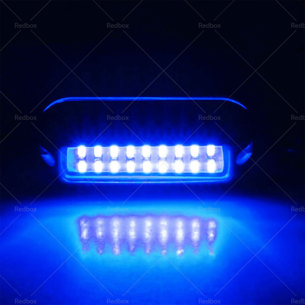 2x Blue 27LED Underwater Boat Marine Transom Light 316 Stainless Steel Pontoon