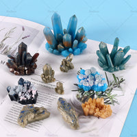 Silicone Epoxy Resin Mold Crystal Cluster Quartz Rock Column Icicle Stone Gem