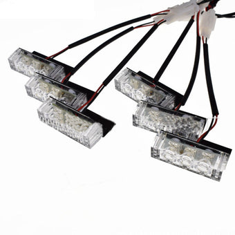 compare product 18 LED Red or Blue 12V Car Strobe Flash Light Dash Urgency Flashing Lamp