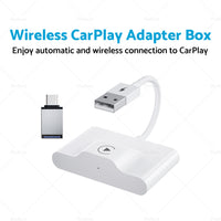 Wireless CarPlay Adapter for iPhone Apple CarPlay Dongle for OEM Wired CarPlay