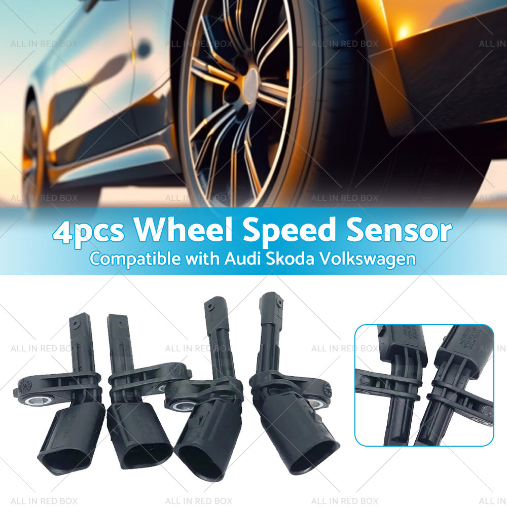 4PCS Front Rear ABS Wheel Speed Sensor Suitable For VW Golf Jetta Passat Tiguan