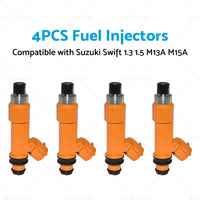 4PCS Fuel Injector 297500-0120 Suitable for Suzuki Swift 1. 3 1. 5 M13A M15A 05-16