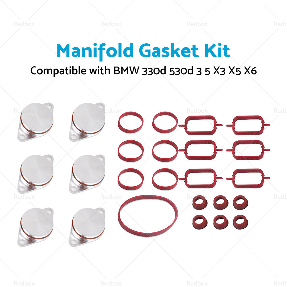 11617800585 Manifold Gasket Swirl Flap Kit Suitable for BMW 3 5 Series X3 X5 X6