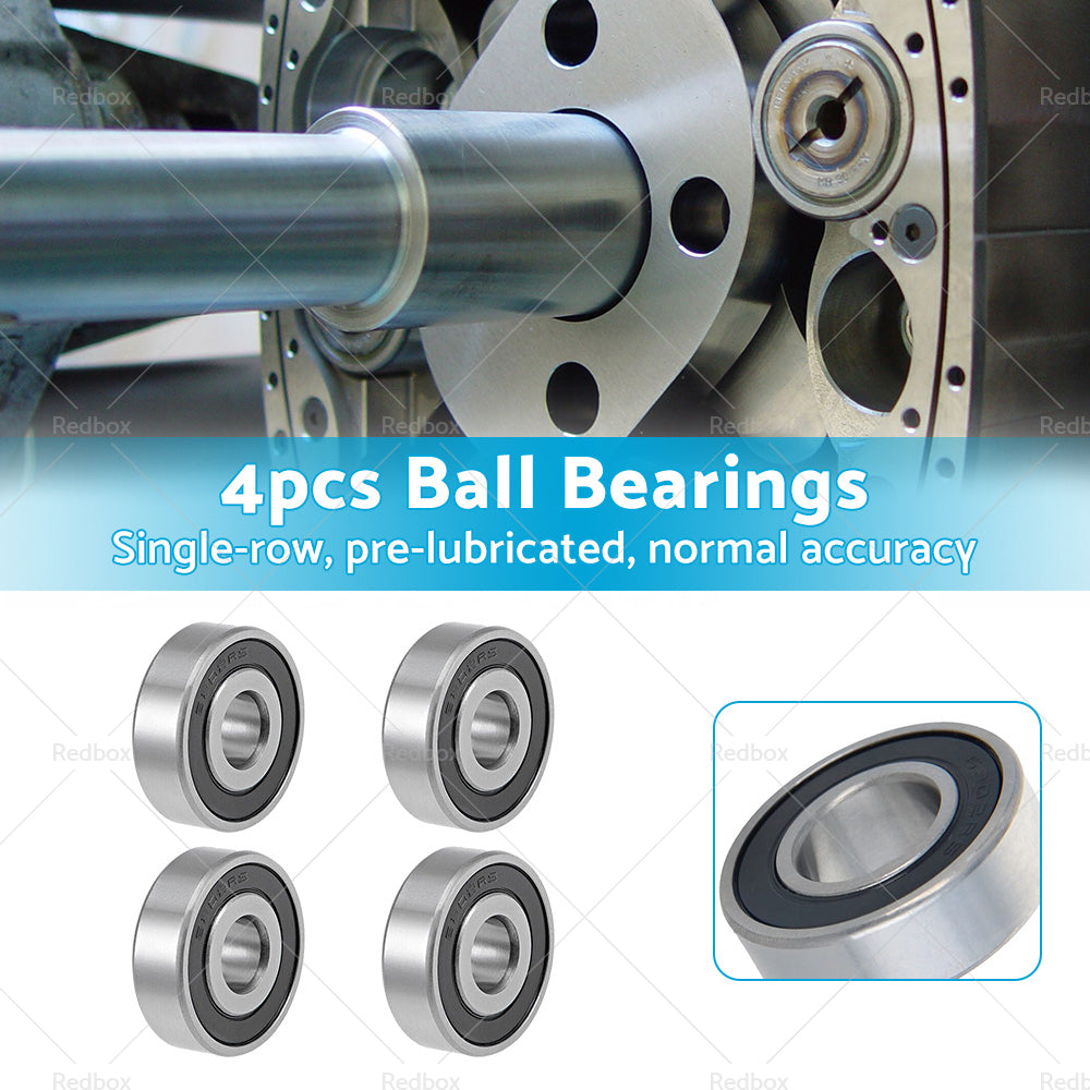 6202-16-2RS 4pcs Ball Bearings Z2 16x35x11mm Double Sealed Chrome Steel