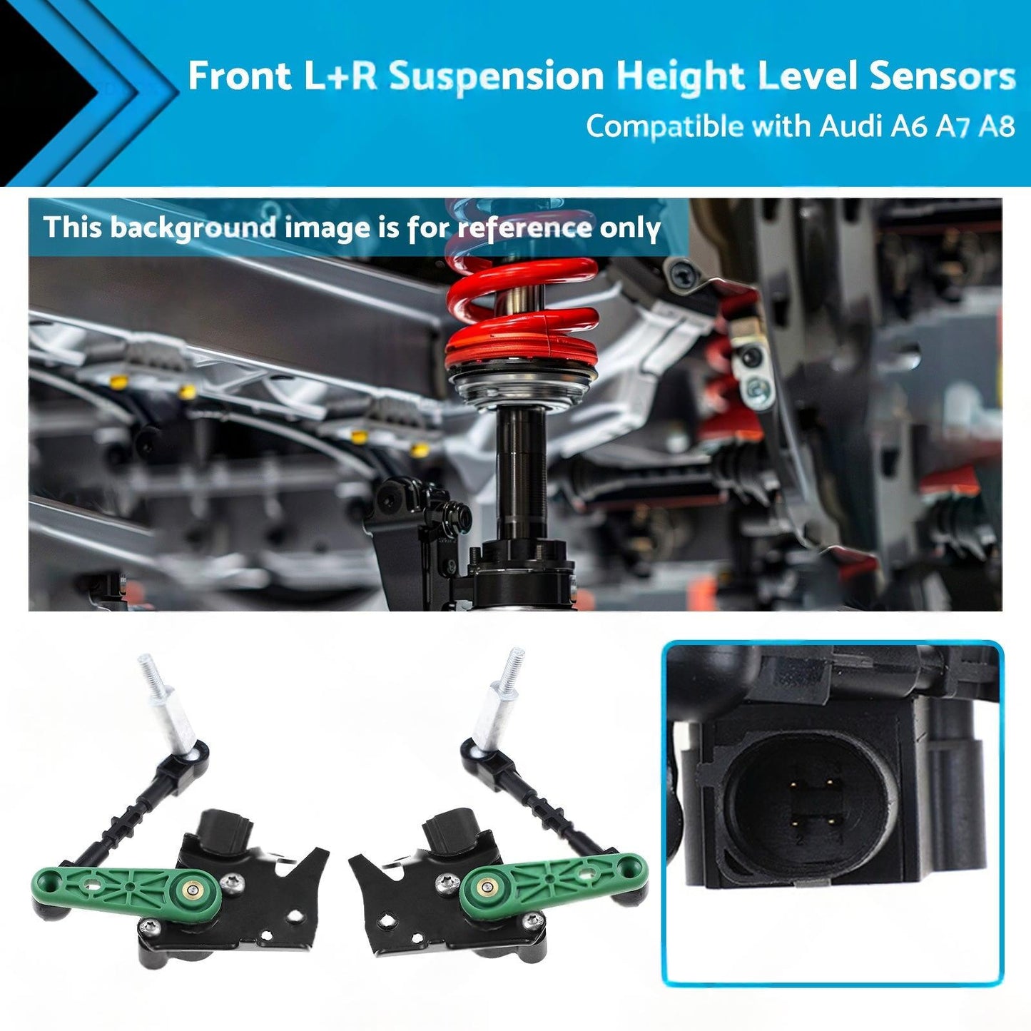 Front LR Suspension Height Level Sensors 4H0941285G Suitable for Audi A6 A7 A8