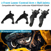 2 Lower Control ArmBall Joint Suitable for 96-03 Toyota Landcruiser KZJ95R