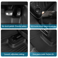 Floor Boot Mats Kit 3D All-Weather Suitable For Nissan X-Trail 22-On T33 e-