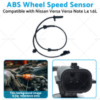 ABS Wheel Speed Sensor Suitable for Nissan Versa Versa Note L4 1.6L Front L or R