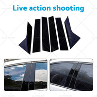 6PCS Black Pillar Post Cover Trims Suitable for 2011-2021 Jeep Grand Cherokee