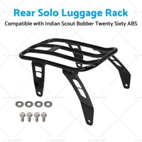 Motorcycle Rear Solo Luggage Rack Suitable For Indian Scout Bobber Twenty Sixty