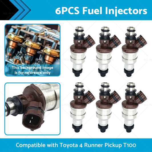 6x Fuel Injector Suitable For Toyota 4Runner Pickup 89-95 T100 93-94 23250-65020