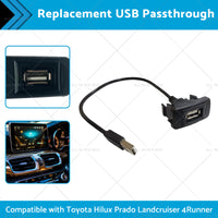 Replacement USB Passthrough Suitable For Toyota Hilux Prado Landcruiser 4Runner