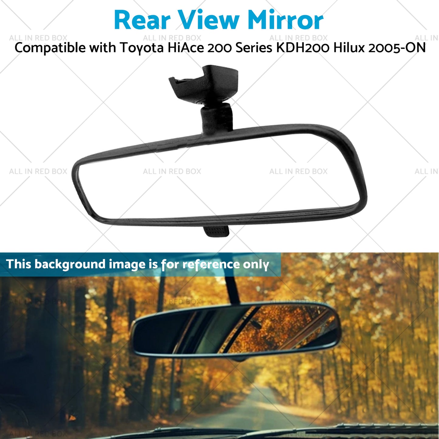 Rear View Mirror Suitable For Toyota HiAce 200 Series KDH200 Hilux 2005-ON