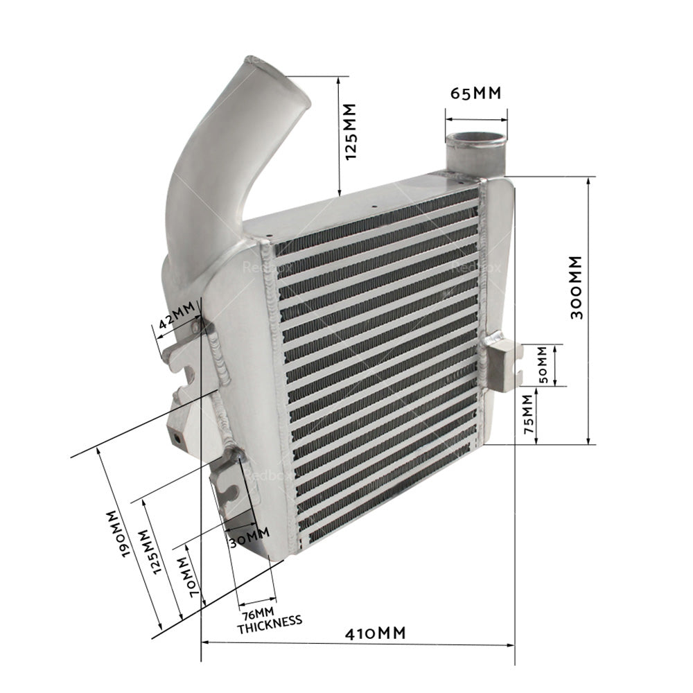 TOP MOUNT INTERCOOLER fit NISSAN PATROL GU 3. 0 DTI ZD30 TURBO DIESEL 1999-2012