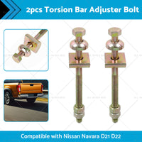 2PCS Torsion Bar Adjuster Bolt Suitable For Nissan Navara D21 D22 4WD RWD PLD