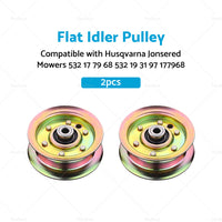 2xPulley Suitable For Husqvarna Jonsered Mowers 532 17 79 68 532 19 31 97 177968