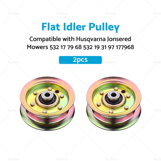 2xPulley Suitable For Husqvarna Jonsered Mowers 532 17 79 68 532 19 31 97 177968