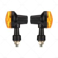 4 x Classic Motorcycle Indicators Blinkers Turn Signals Light Amber Universal