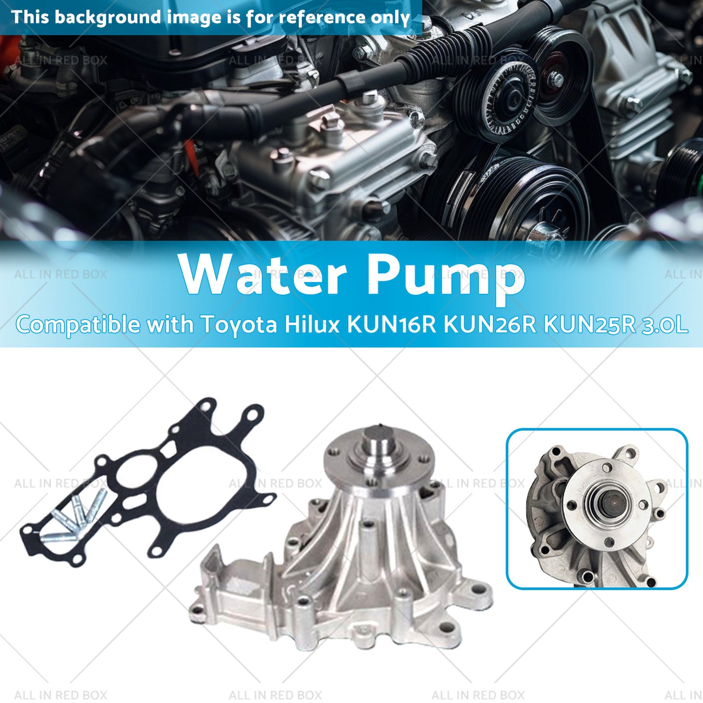 1KD-FTV Water Pump Suitable for Toyota Hilux KUN16R KUN26R KUN25R 3.0L 05-13