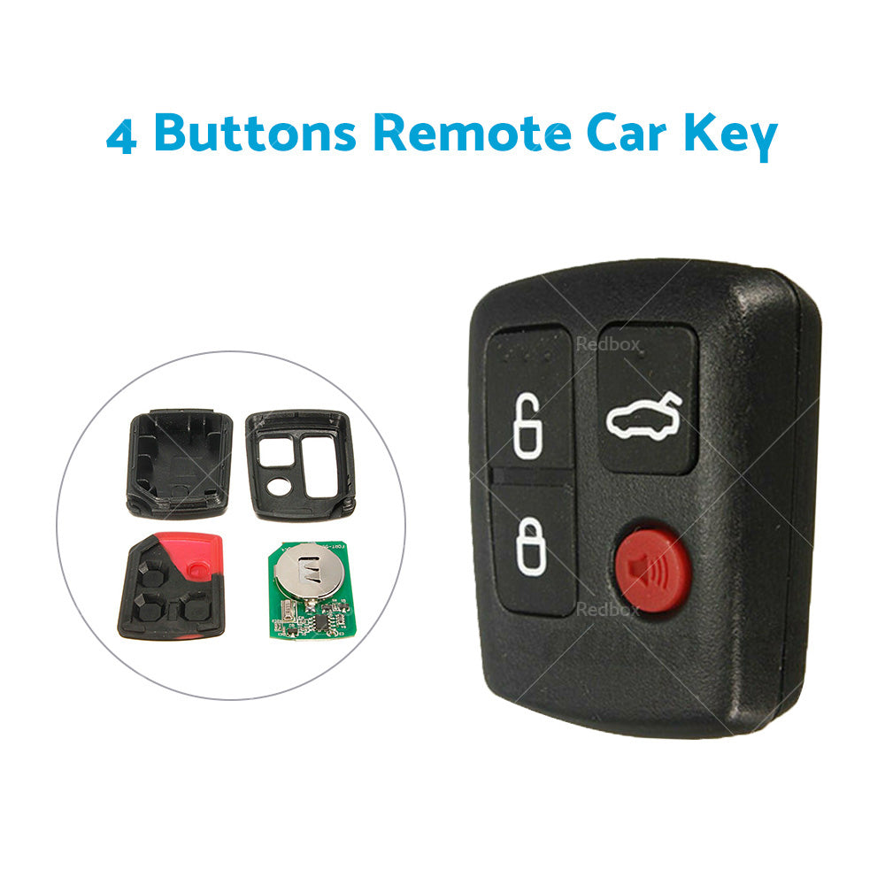 4 Button 433MHz Complete Remote Key Fits Ford Territory SX XR6 XR8 Falcon BA BF