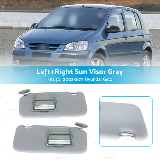 Left Right Side Car Sun Visor Shade Suitable For Hyundai Getz 2002-2012 Grey