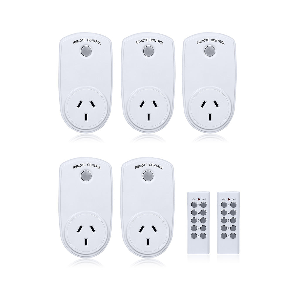 1/3/5 Pack Home Wireless Power Switch Mains Sockets & Remote Controllers AU Plug