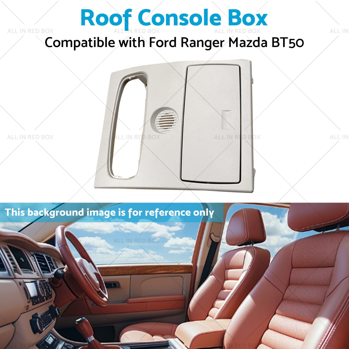 Roof Console Box Sunglass Holder Suitable For Ford Ranger Mazda BT50 12-20 Gray?